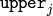 \texttt{upper}_j