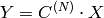 Y = C^{(N)} \cdot X