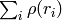 \sum_i \rho(r_i)