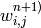 w^{n+1)}_{i,j}