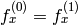 f^{(0)}_x=f^{(1)}_x