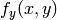 f_y(x,y)