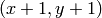 (x+1,y+1)