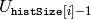 U_{\texttt{histSize}[i]-1}